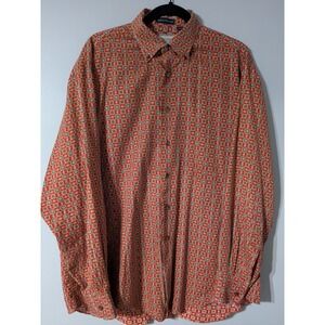 Tuttle Golf Collection 100% Egyptian Cotton Button Down Shirt Size L Made in USA